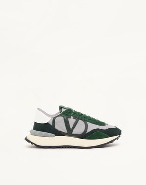 SNEAKER NETRUNNER IN TESSUTO E PELLE SCAMOSCIATA