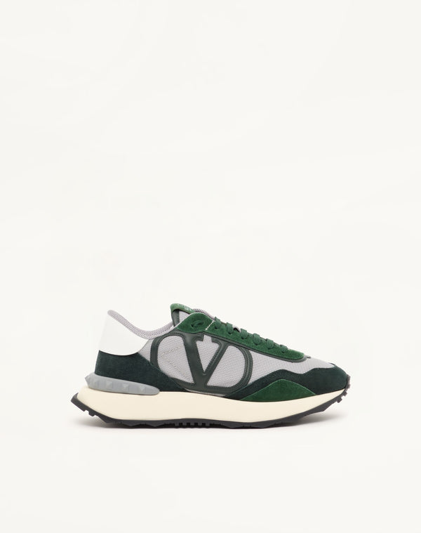 SNEAKER NETRUNNER IN TESSUTO E PELLE SCAMOSCIATA