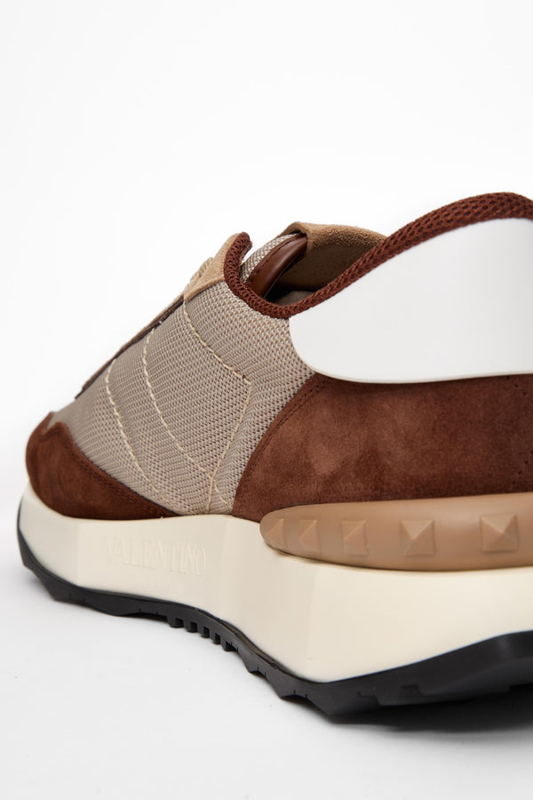 SNEAKER NETRUNNER IN TESSUTO E PELLE SCAMOSCIATA