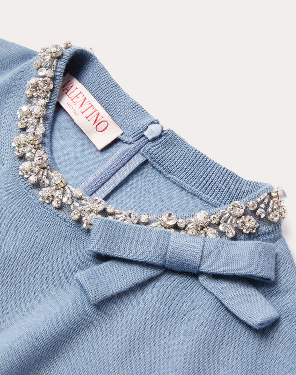 Maglia In Lana Ricamata