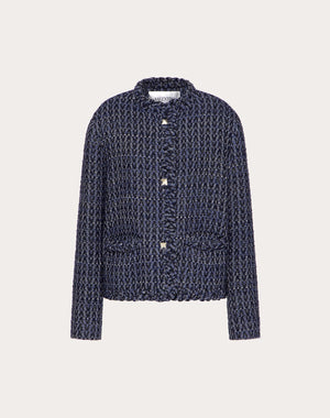 Giacca In Optical Valentino Tweed
