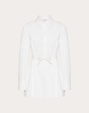 Abito Corto In Compact Popeline 