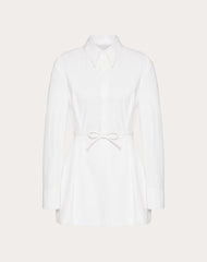 Abito Corto In Compact Popeline