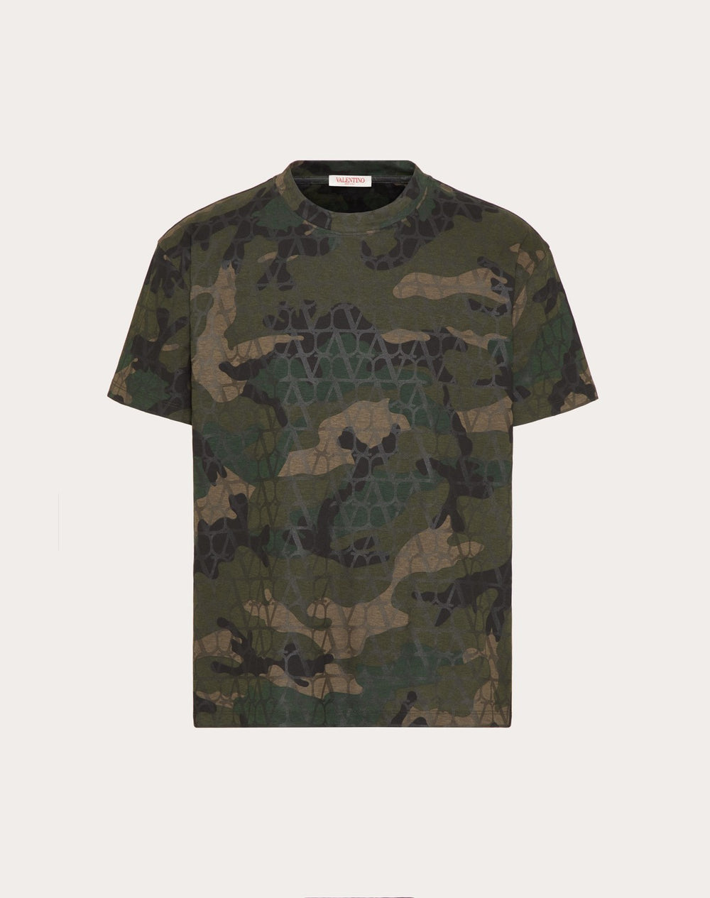 T-Shirt In Cotone Con Stampa Toile Iconographe Camouflage