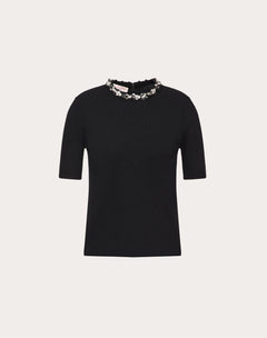 Maglia In Lana Ricamato