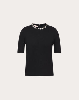 Maglia In Lana Ricamato