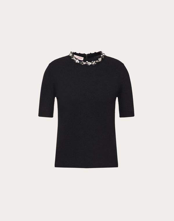 Maglia In Lana Ricamato