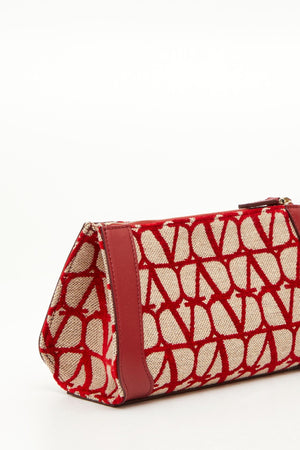 POCHETTE VLOGO SIGNATURE IN TOILE ICONOGRAPHE