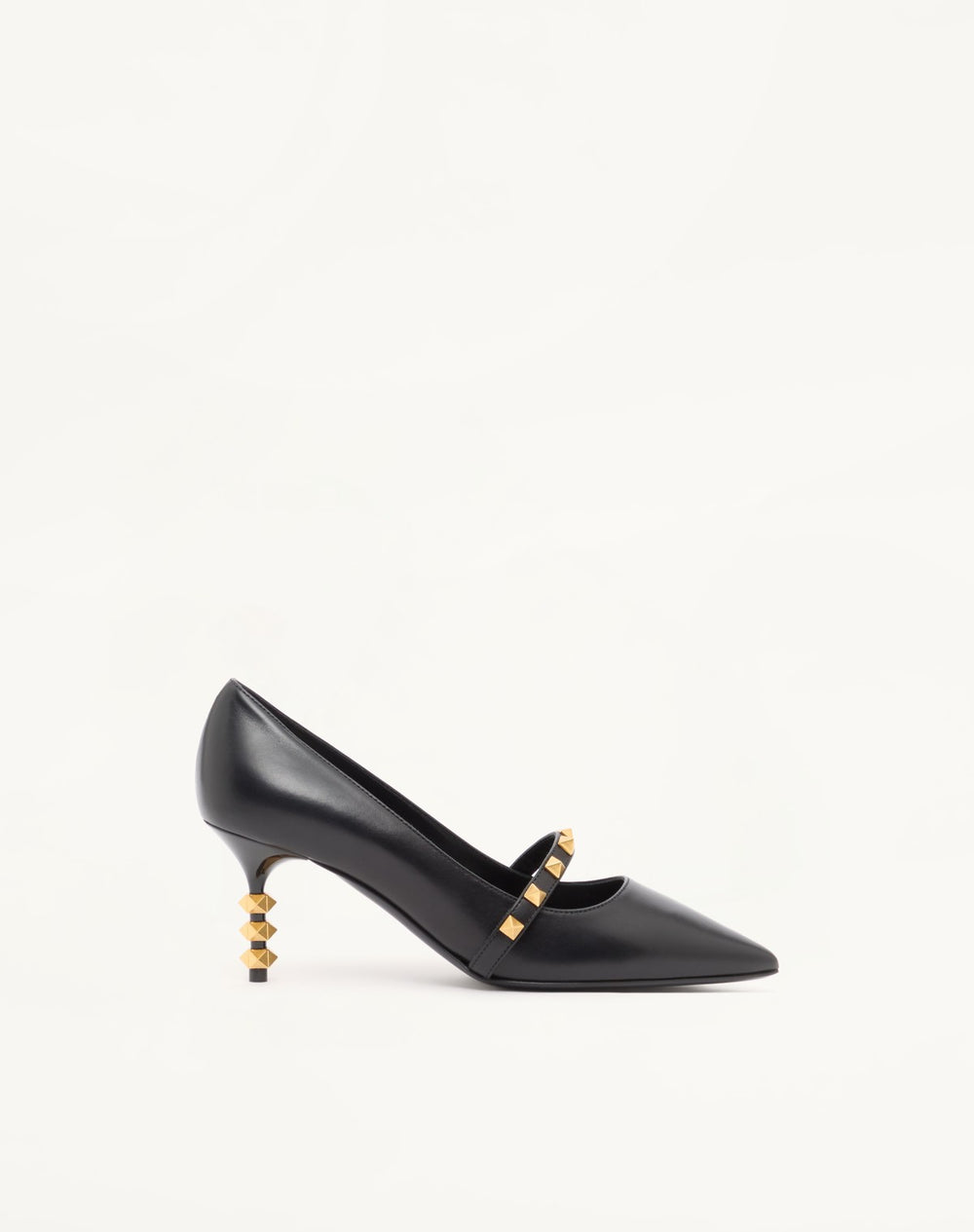 DÉCOLLETÉ ROCKSTUD CON TACCO SCULTURA IN VITELLO 70MM