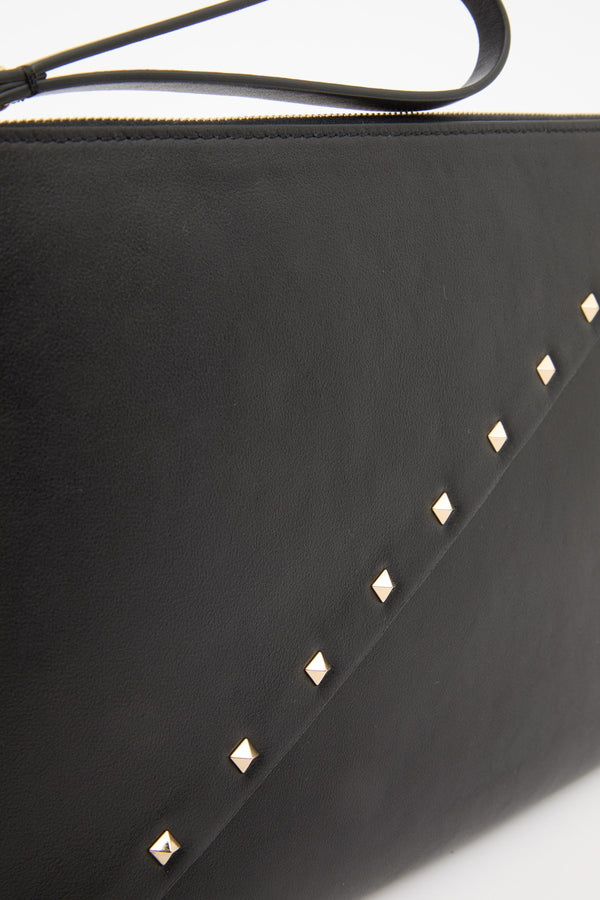 POUCH VALENTINO GARAVANI ROCKSTUD WISPY IN VITELLO