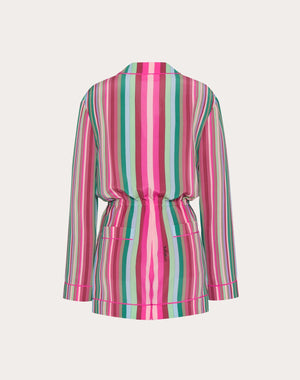 Tuta In Crepe De Chine Valentino Stripes 75 