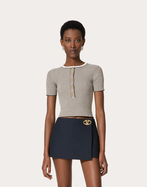 Maglia In Cotone E Lurex 