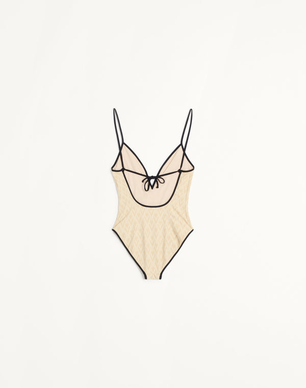 Costume Da Bagno In Lycra Jacquard Toute La V 