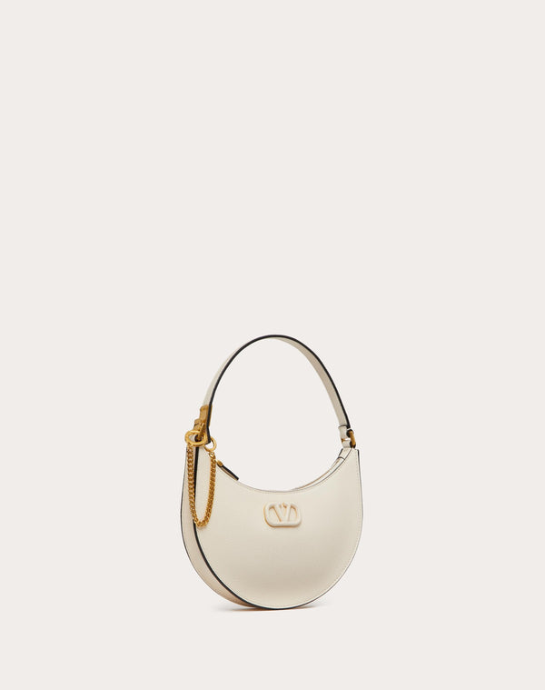 Mini Hobo Vlogo Signature In Vitello Granato