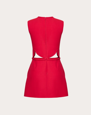 Abito Corto In Crepe Couture
