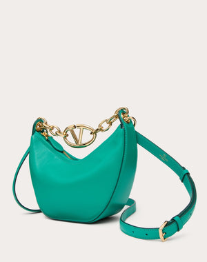 Mini Hobo Vlogo Moon Bag In Nappa Con Catena