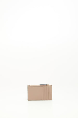 PORTACARTE CON ZIP VLOGO WALK IN VITELLO