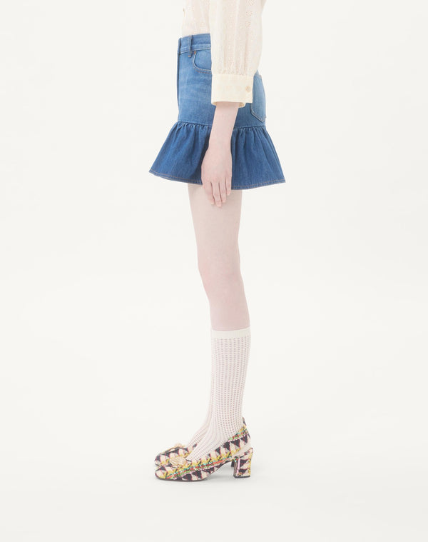 Gonna Mini In Denim 