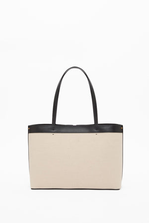 BORSA SHOPPING FILL ME IN CANVAS E VITELLO