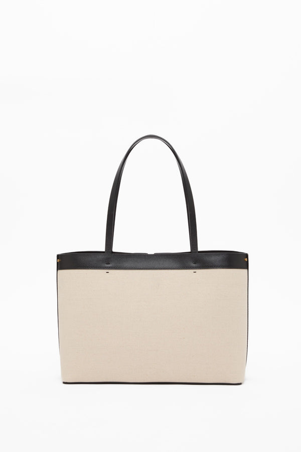 BORSA SHOPPING FILL ME IN CANVAS E VITELLO