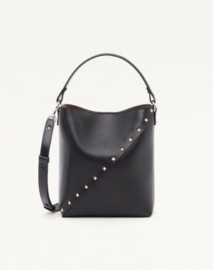BORSA A SECCHIELLO VALENTINO GARAVANI ROCKSTUD WISPY IN VITELLO