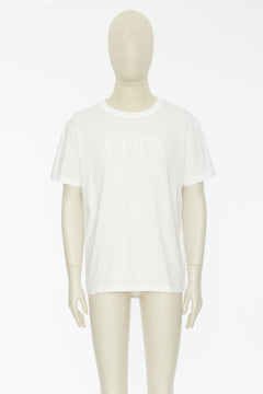 T-Shirt In Cotone Con Stampa Vltn
