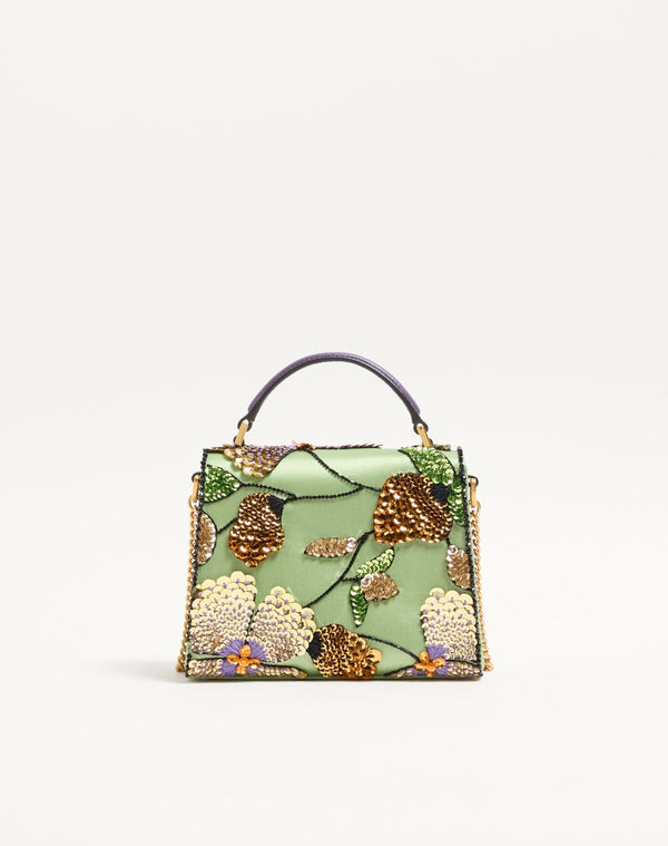 Borsa a mano mini Valentino Garavani Vsling ricamata  