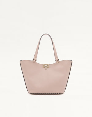 BORSA SHOPPING PICCOLA ROCKSTUD IN VITELLO GRANATO