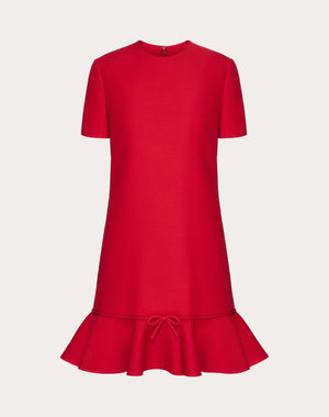 Abito Corto In Crepe Couture 