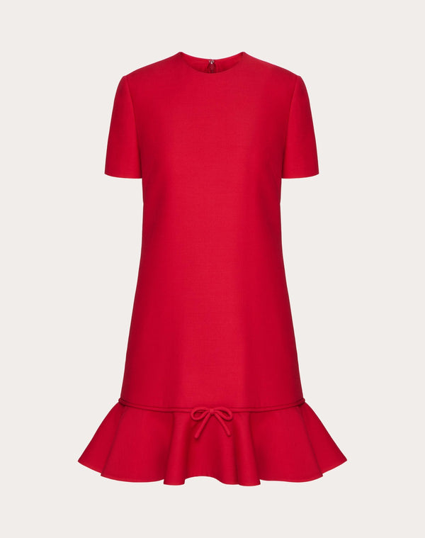 Abito Corto In Crepe Couture 