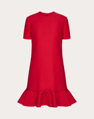 Abito Corto In Crepe Couture