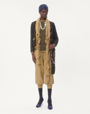 Pantaloni Di Maglia In Lurex 