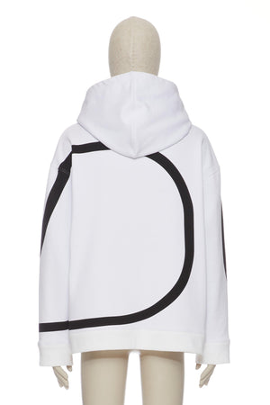 Felpa In Cotone Con Stampa V Logo Signature