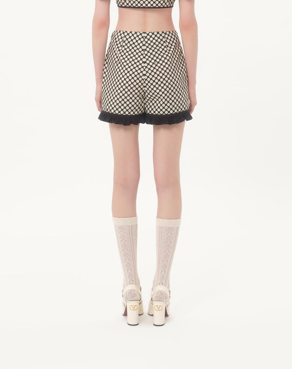 Shorts In Popeline Stampa Plus De Pois