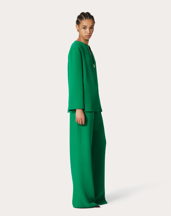 Pantaloni In Cady Couture 