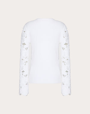 Maglia In Cotone Ricamata