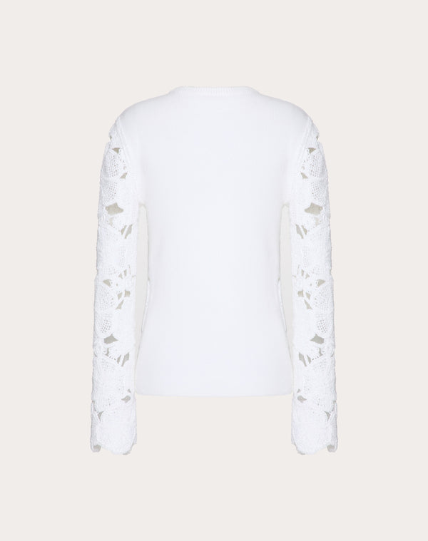Maglia In Cotone Ricamata