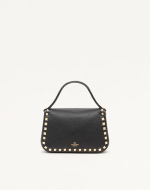 BORSA PICCOLA A MANO ROCKSTUD IN VITELLO GRANATO