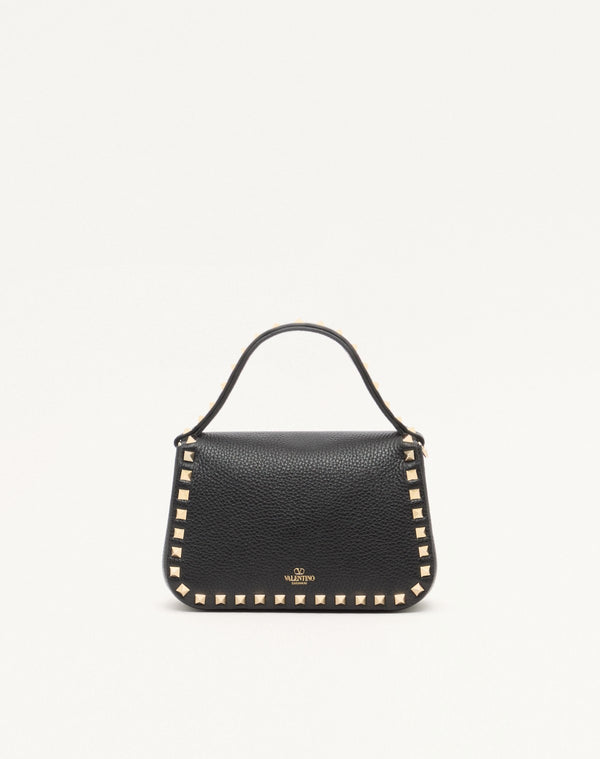BORSA PICCOLA A MANO ROCKSTUD IN VITELLO GRANATO