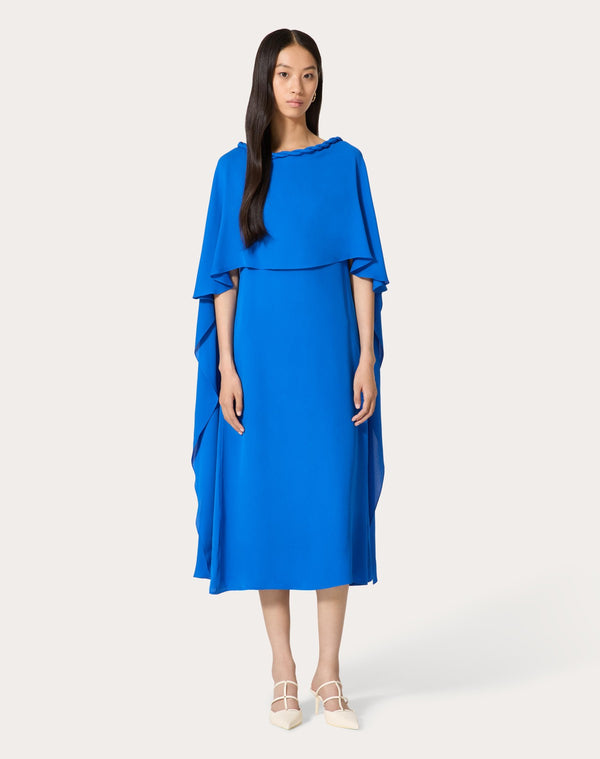 Abito Midi In Georgette Double 