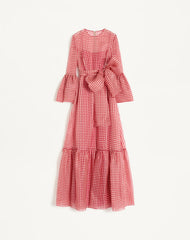 Abito Da Sera In Organza Vichy Opticool