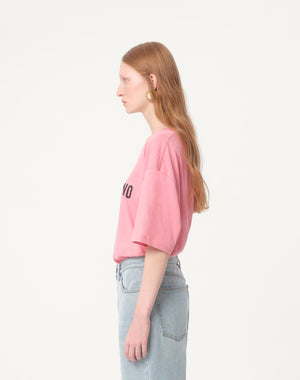T-Shirt In Jersey Cotton Con Stampa Chez Valentino