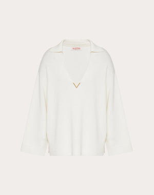 Maglione In Cashmere V Gold