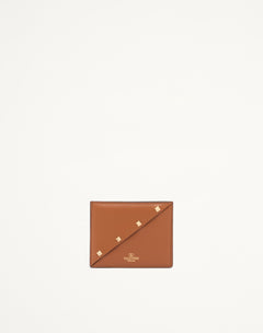 PORTACARTE VALENTINO GARAVANI ROCKSTUD WISPY IN VITELLO