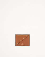 PORTACARTE VALENTINO GARAVANI ROCKSTUD WISPY IN VITELLO