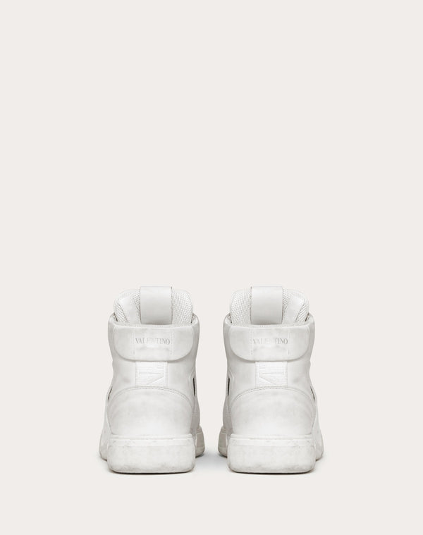 Sneaker Mid-Top Vl7N In Vitello E Nastri