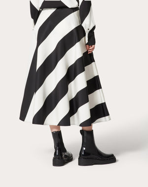 Gonna Midi In Crepe Couture Strhype 