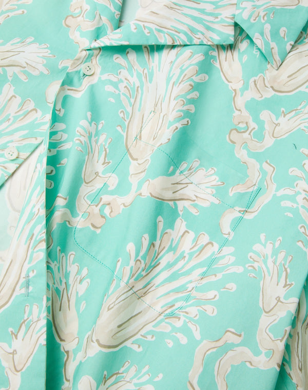 Camicia Da Bowling In Popeline Di Cotone Con Stampa Metamorphos Wheatsheaf