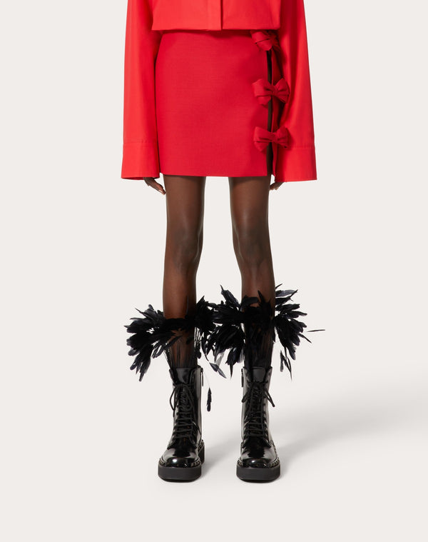 Minigonna In Crepe Couture 