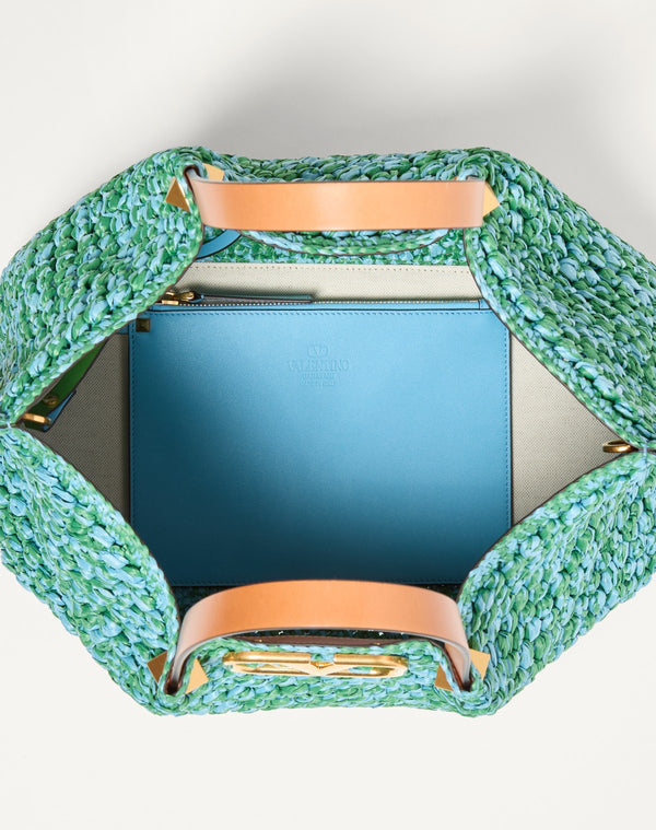 Borsa Shopping Media In Crochet Di Rafia